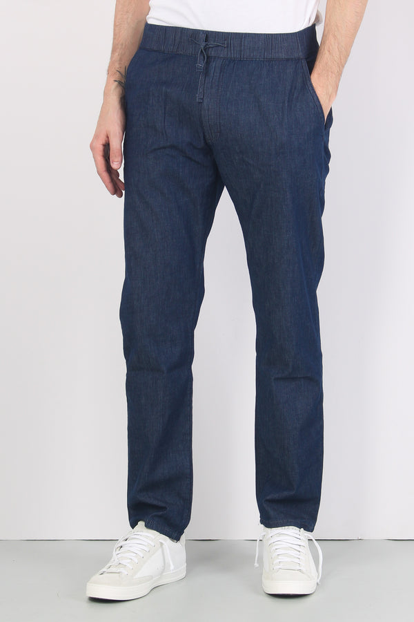 Denim Coulisse Relaxed Denim Scuro-2