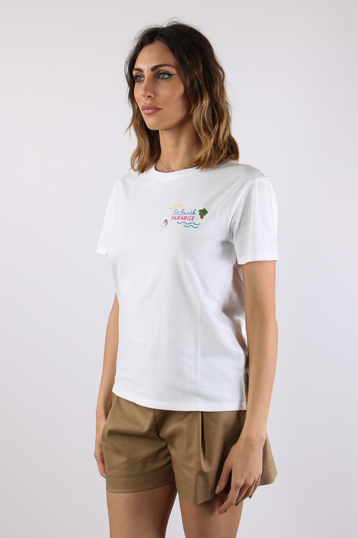 T-shirt Scritta Ricamo Paradise-3