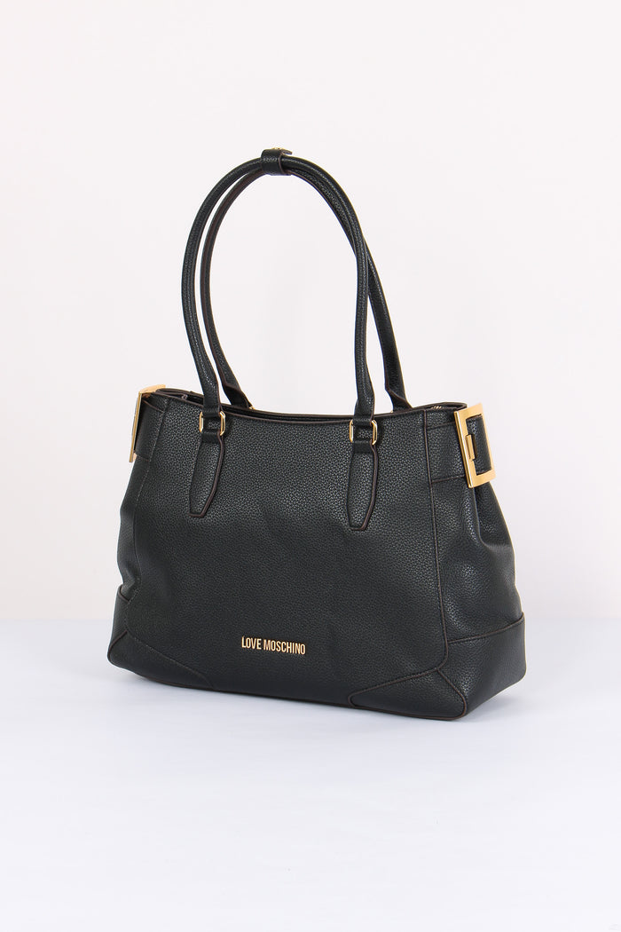 Shopping Martellata Fibbia Nero-2