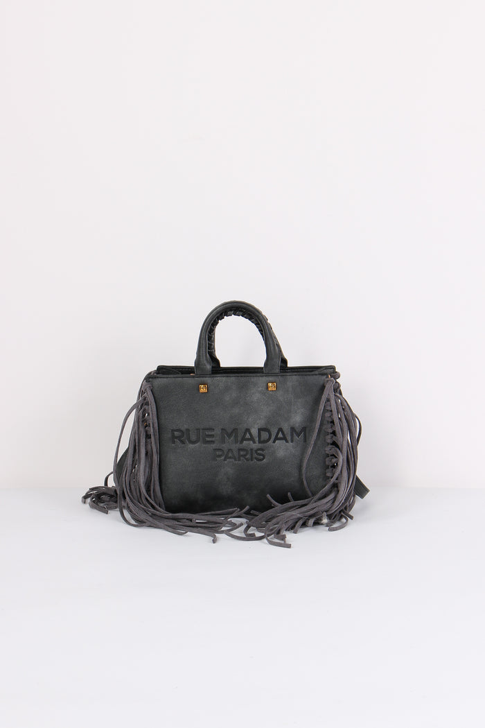 Shopping Mini Frange Vintage Black