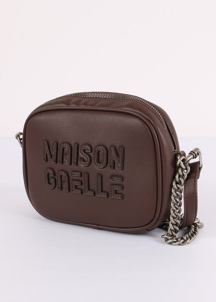 Camera Bag Maxi Logo Rilievo Moro-4