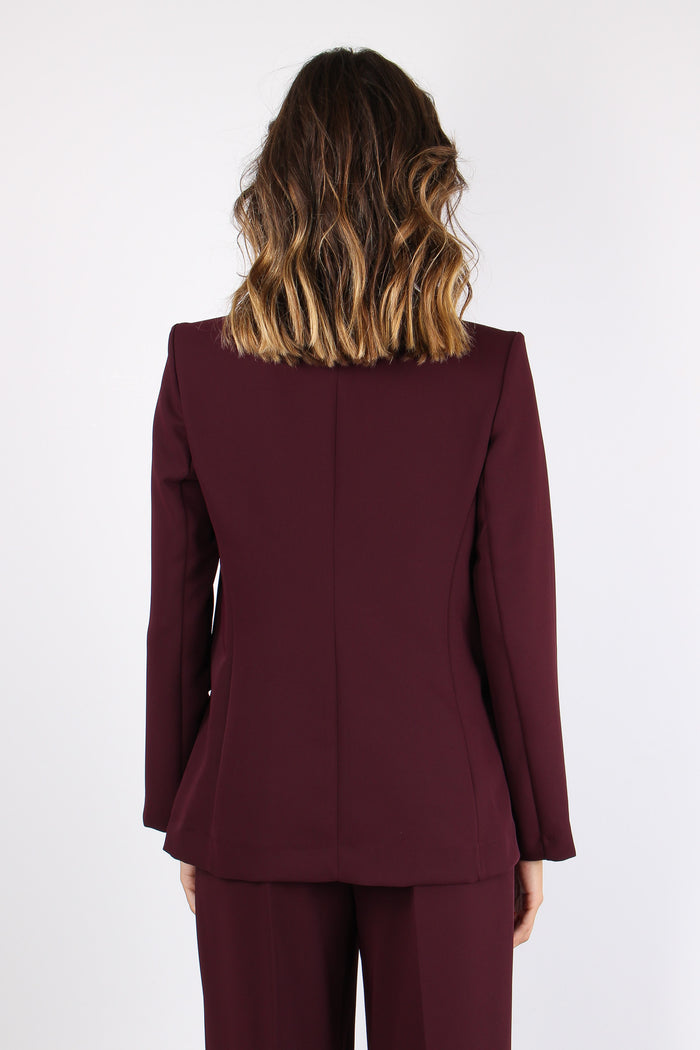 Giacca Fluida Spacchetti Later Bordeaux-4