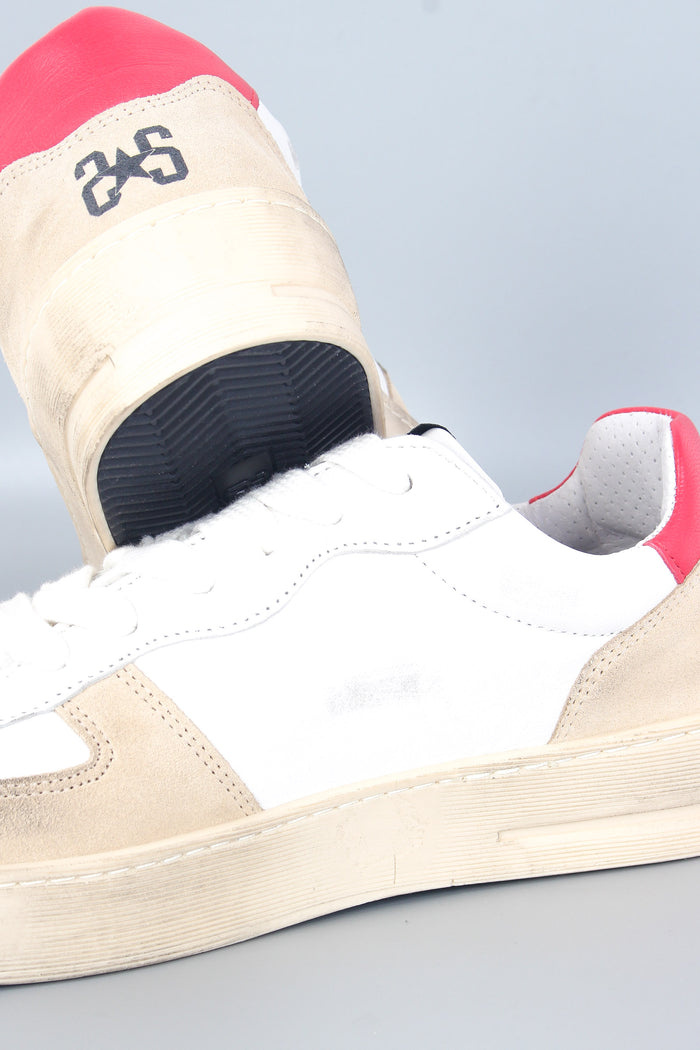 Sneaker Padel Star Bianco/beige/rosso-7