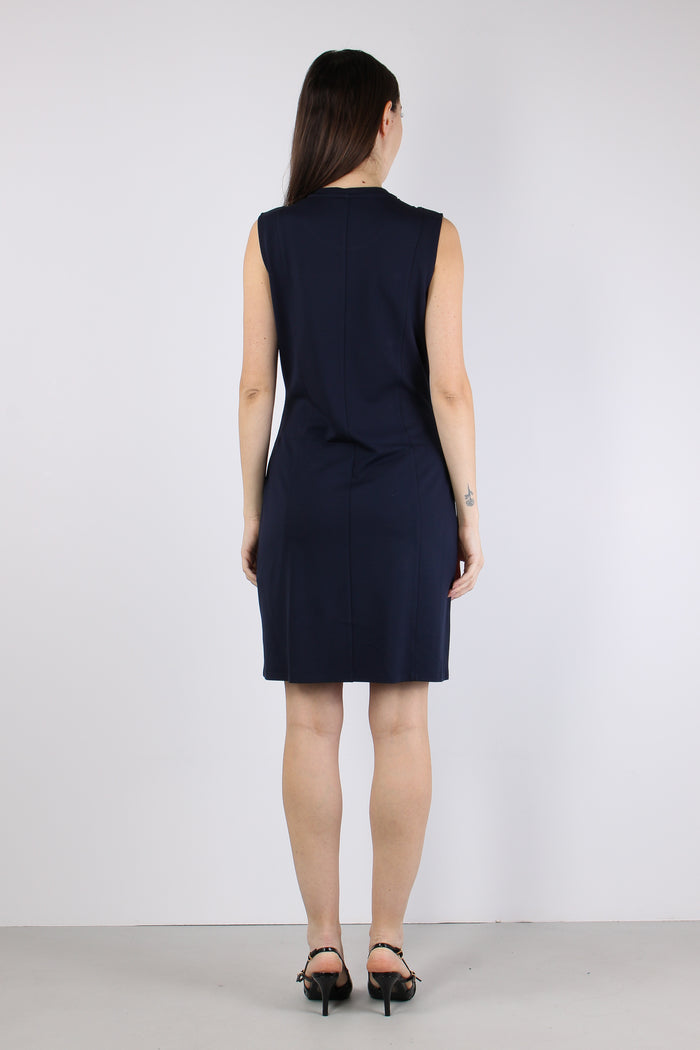 Abito Jersey Smanicato Night Blu-4