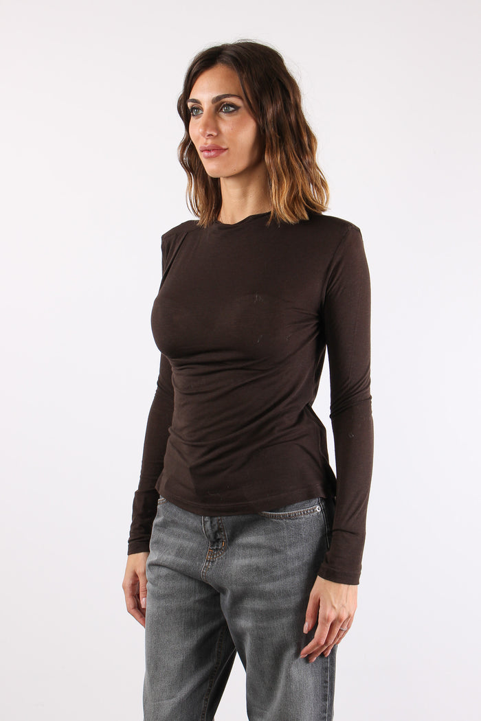 T-shirt Leggera  Scollo Barca Potting Soil-3