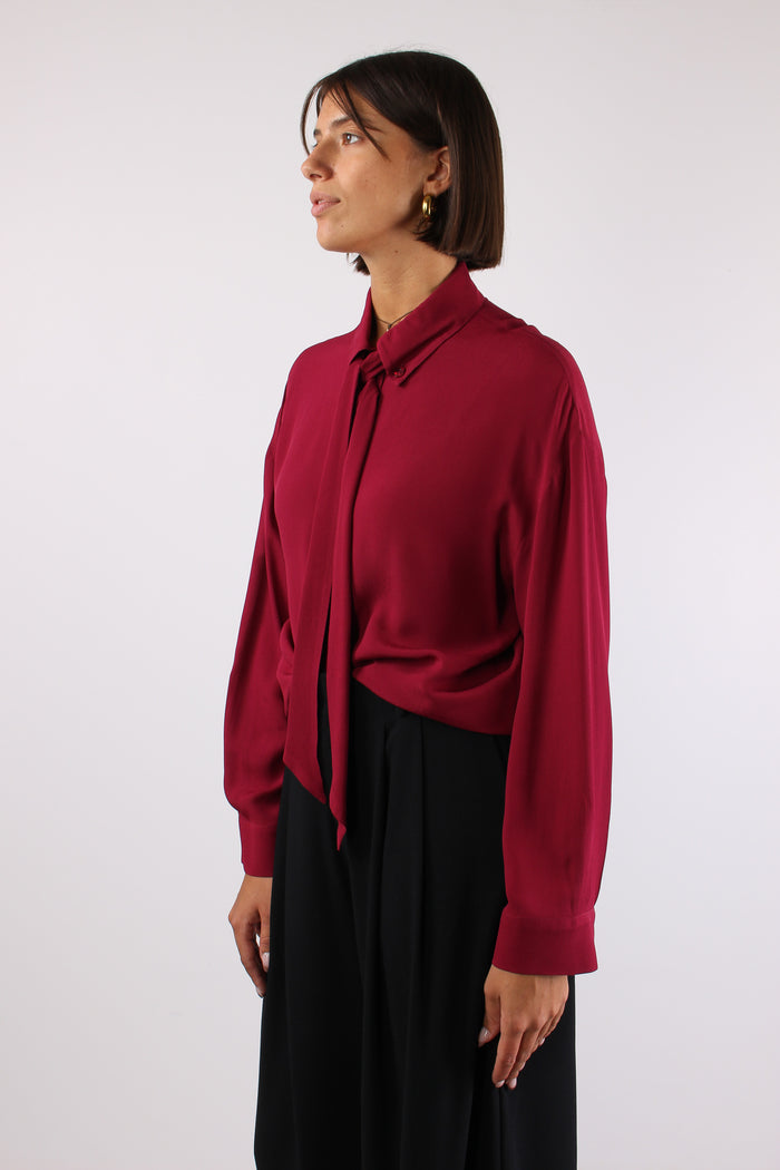 Camicia Viscosa Fusciacca Collo Scarlet-6
