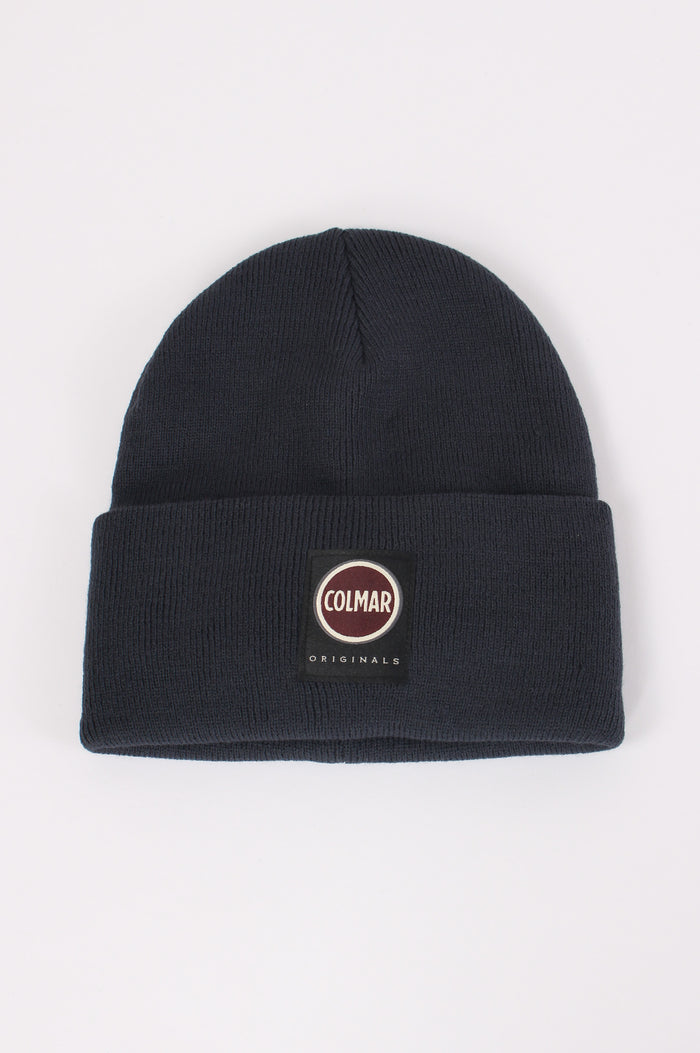 Cuffia Basica Logo Navy