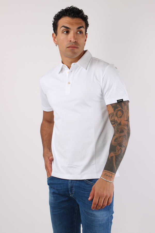 Polo Technical Piquet Bianco