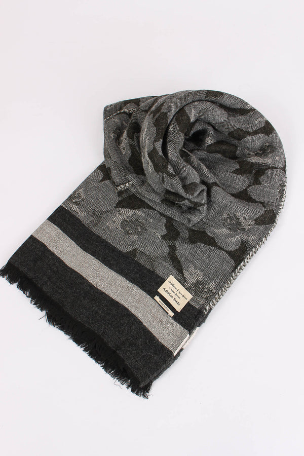 Sciarpa Frange Grigio/nero-2