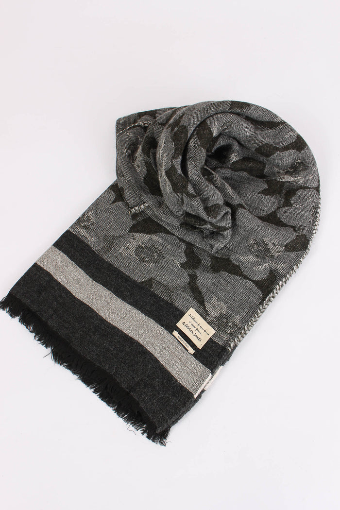 Sciarpa Frange Grigio/nero-2
