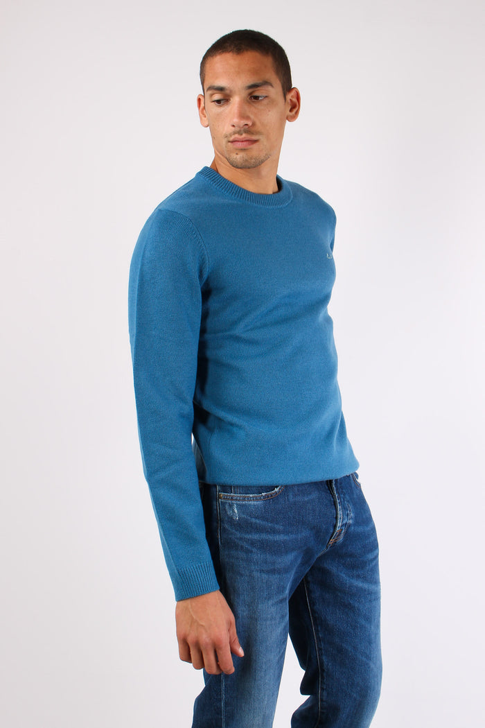 Girocollo Lana Cashmere Avio-5