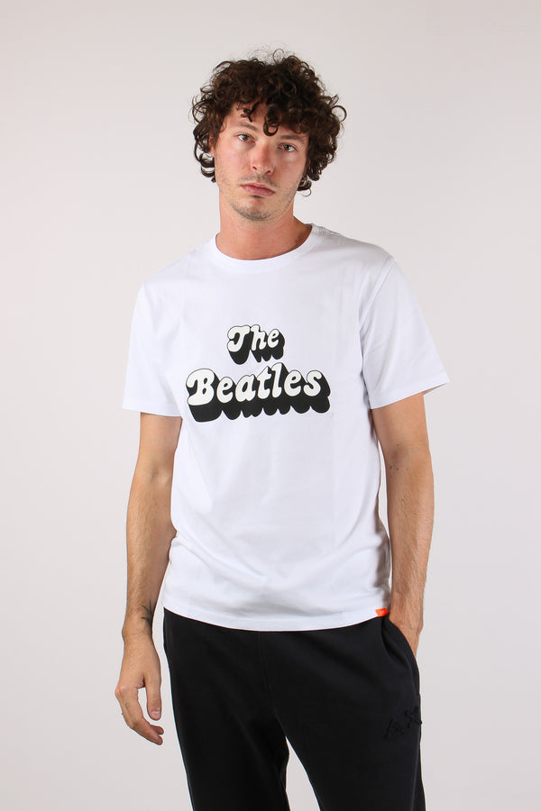T-shirt Jersey Beatles Bianco