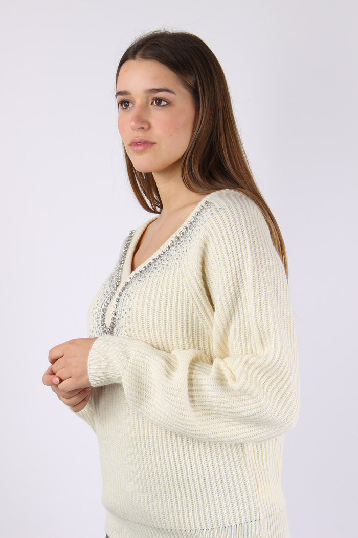 Maglia Costa Collana Strass Vanilla-9