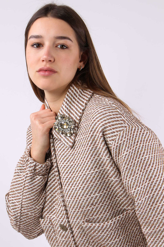 Bomber Chanel Beige/panna-5