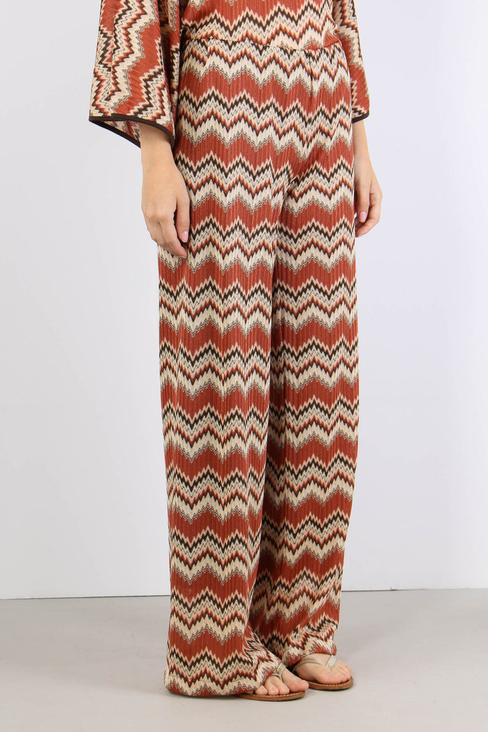 Pantalone Stampa Missoni Ruggine-6