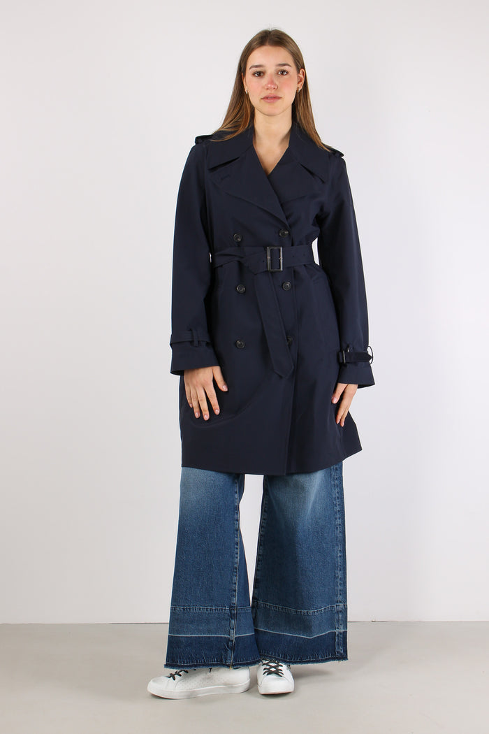 Talya Trench Medio Blue Black-8