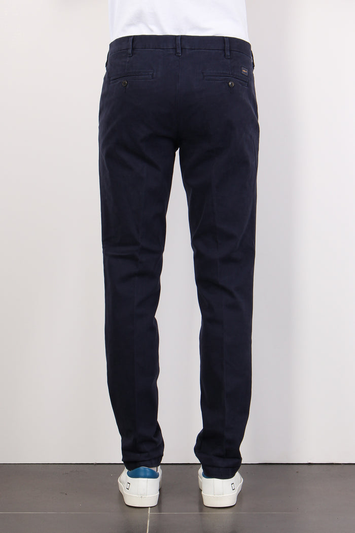 Pantalone Chino Regular Stretc Blu-3