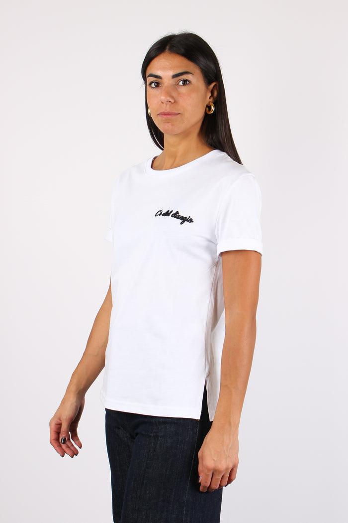 Maglia Ricamo Ce Disagio Bianco-3