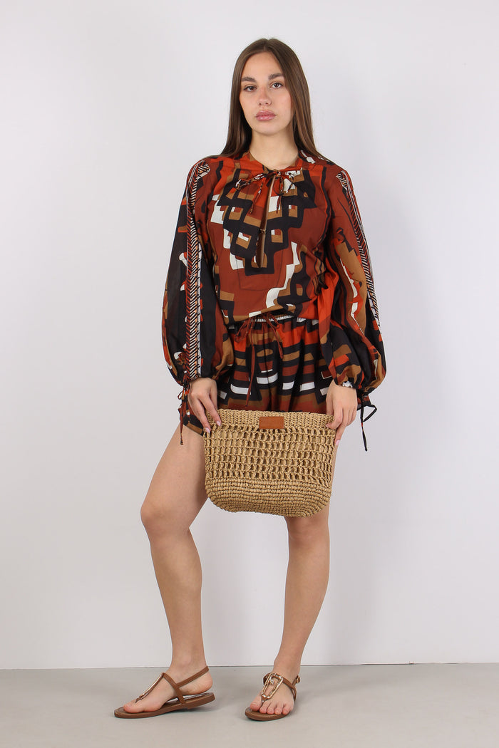 Camicia Fantasia Etnica Multicolor-6