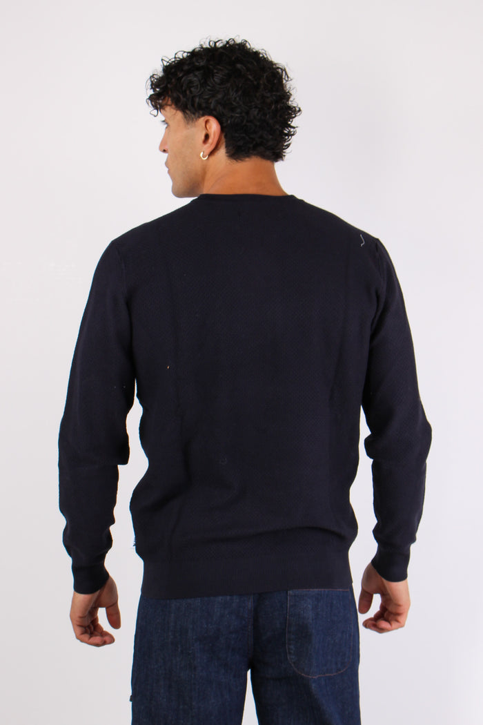 Maglia Viscos Collo Rullino Cobalto-5