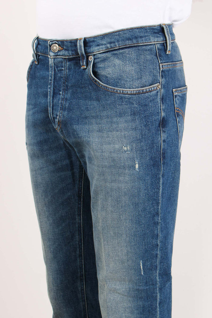 Brighton Denim Carrot Rotture Denim Medio-5