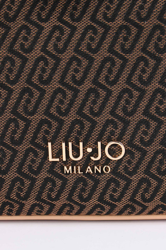 Shopping Mini Logo Allover Testa Di Moro-8