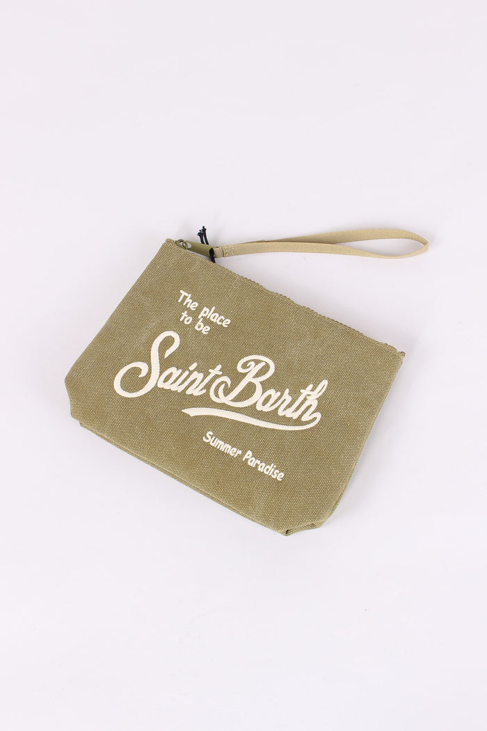 Aline Pochette Canvas Militare-3