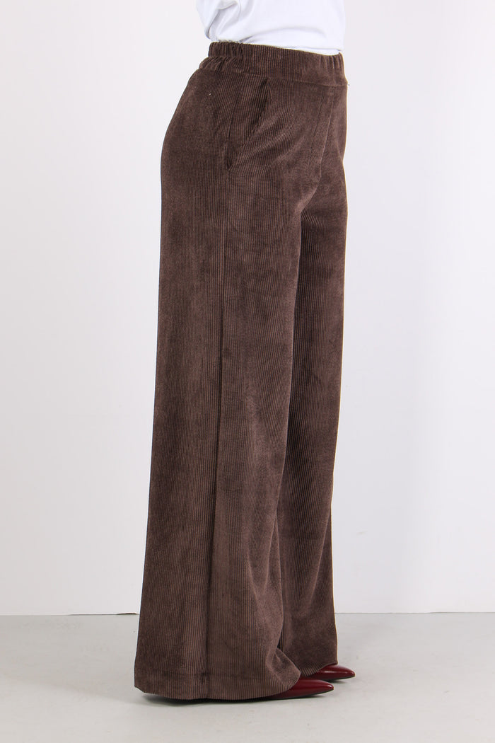 Pantalone Palazzo Largo Vellut Moro-6
