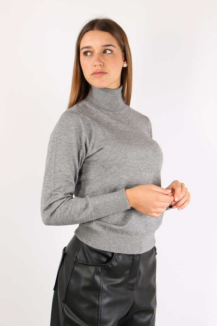 Lupetto Viscosa Grigio-8