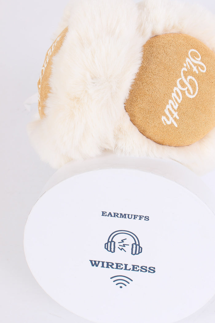 Paraorecchie Pelliccia Speaker Panna/rosa-4