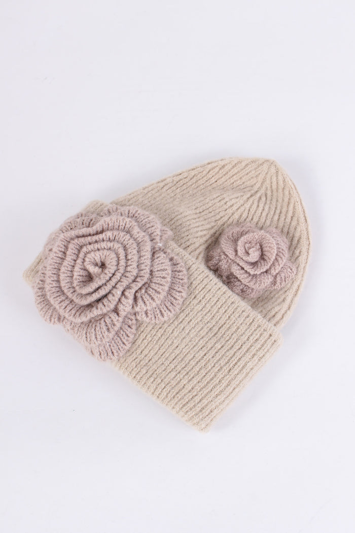 Cuffia Applicazione Rose Nude-4