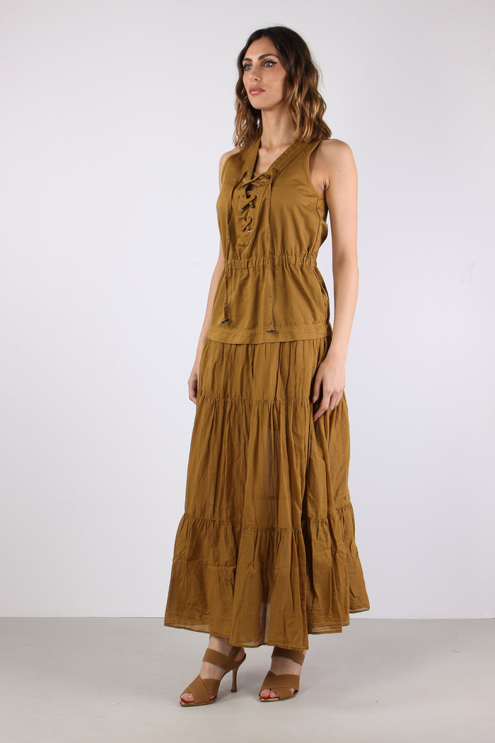 Casarsa Abito Voile Gabardina Bronzo-7