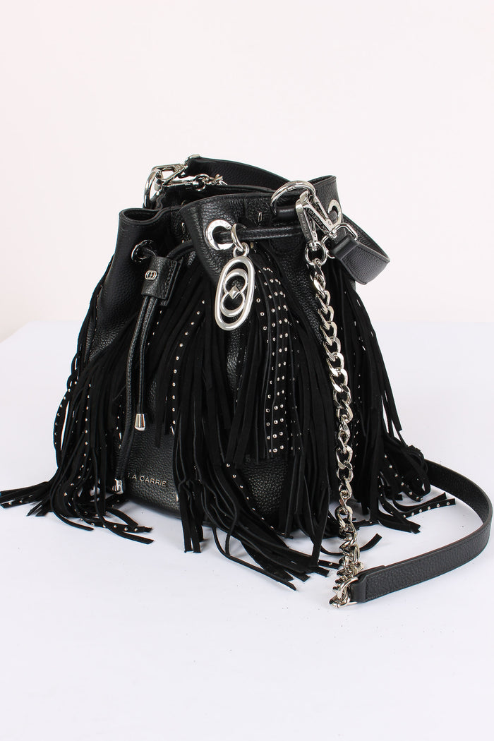 Secchiello Frange Borchie Black-5