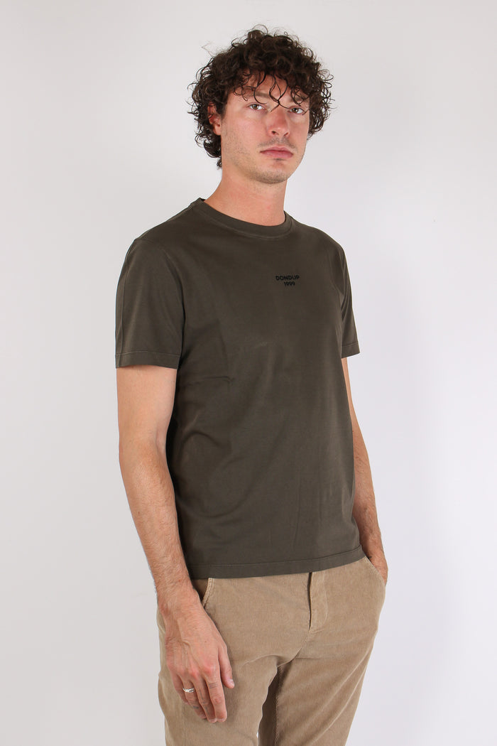T-shirt Scritta Centrale Dark Chocolate-6