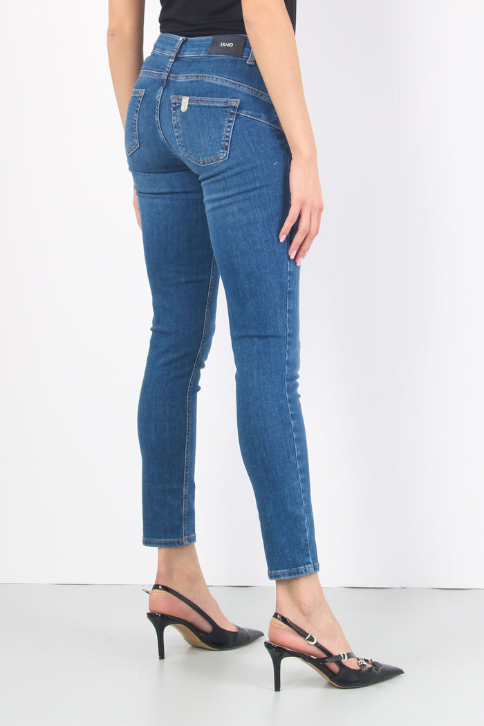 Jeans Ideal Basico Denim Scuro-7
