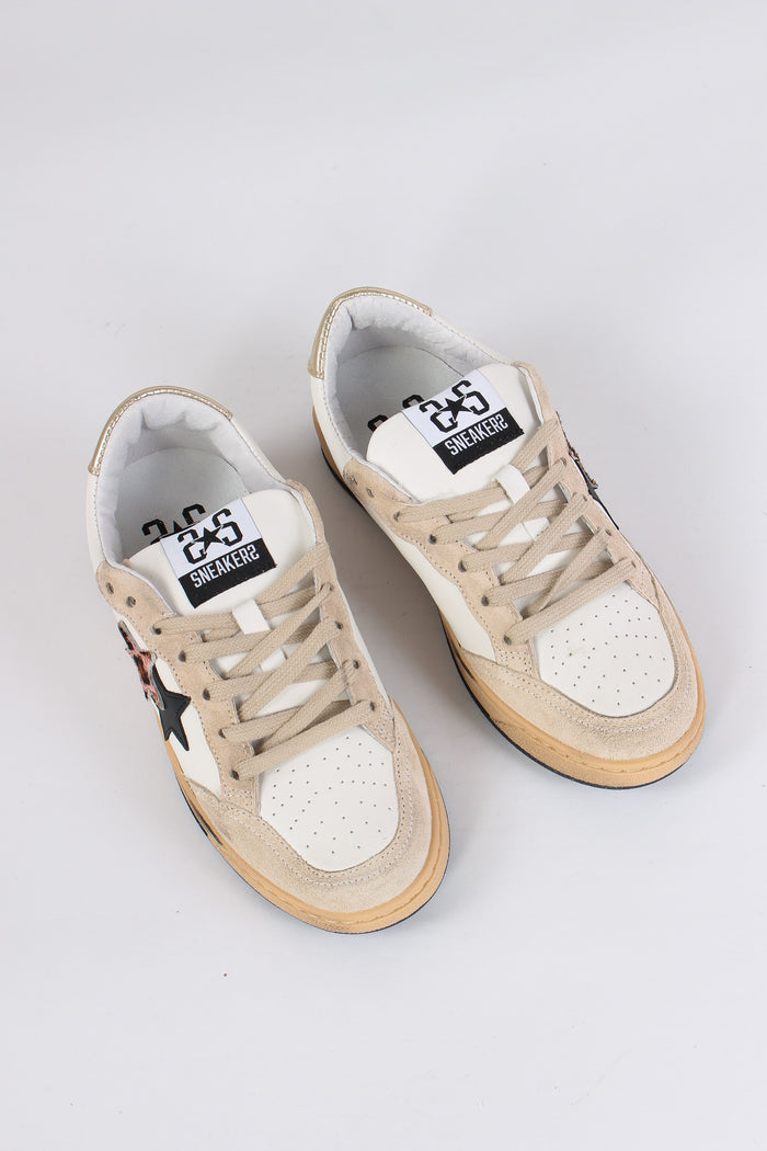 Sneakers Week Star Animalier Bianco/leopard-5