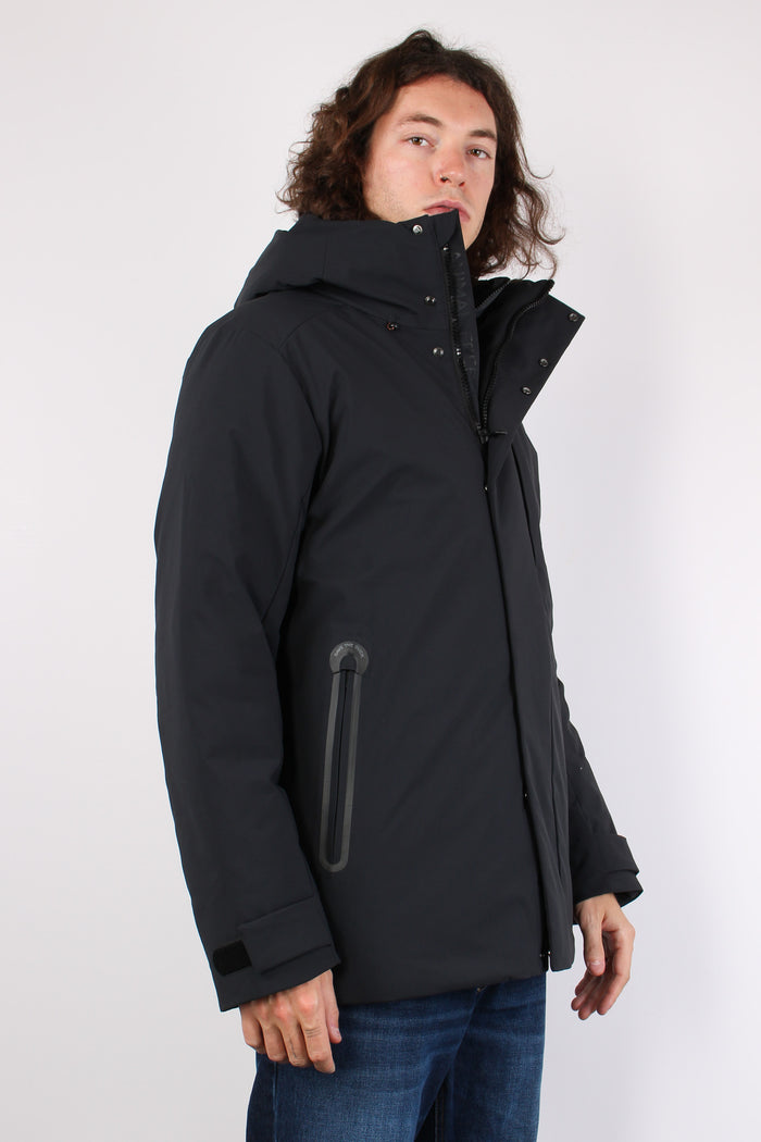 Wilder Piumino Medio Zip Black-4