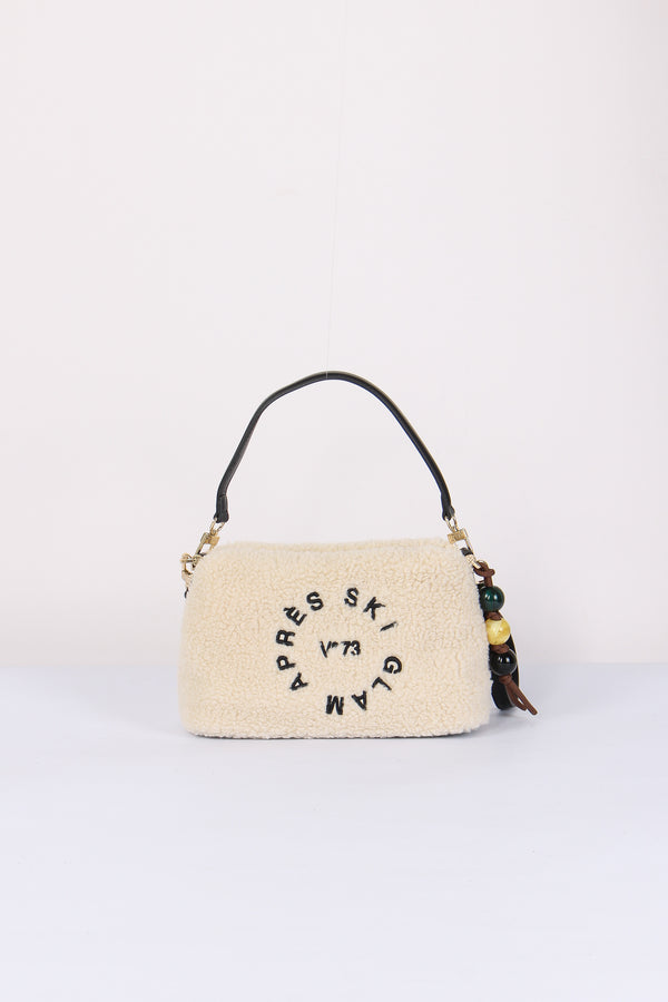 Ski Glam Baguette Teddy Bianco/nero