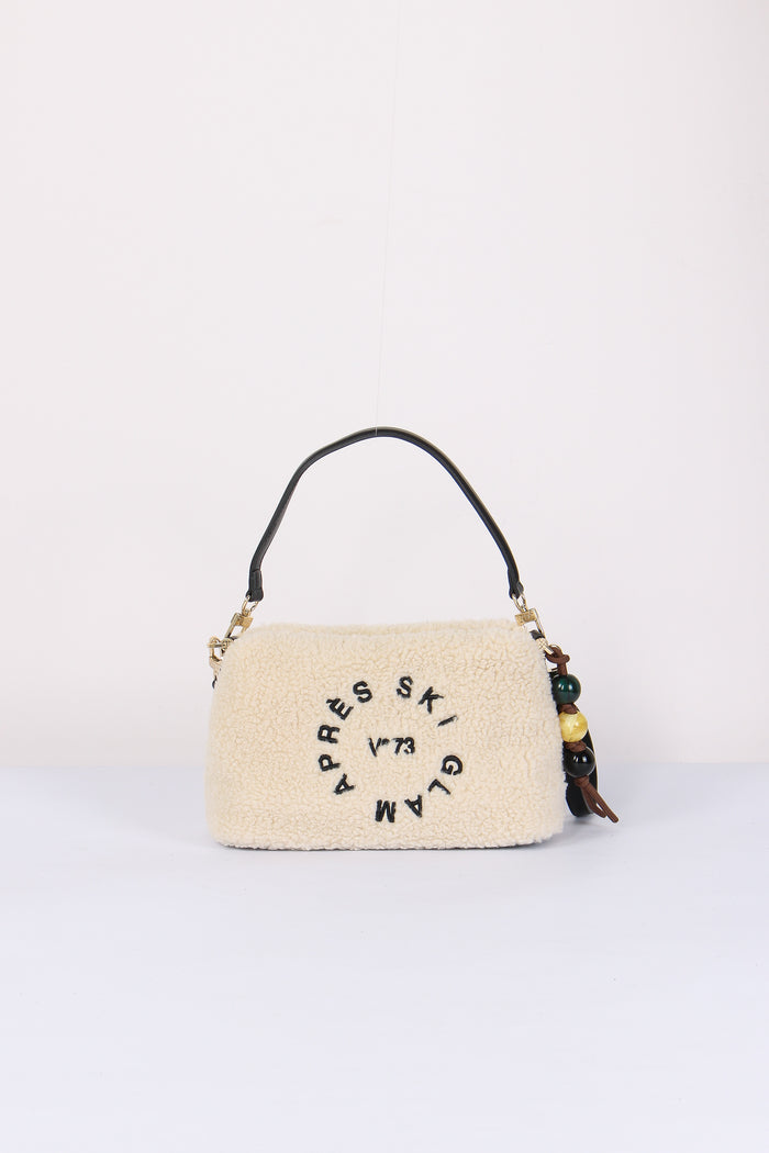 Ski Glam Baguette Teddy Bianco/nero