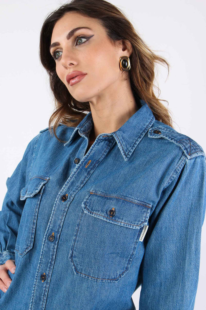 Camicia Denim Mostrine Spalla Denim-8