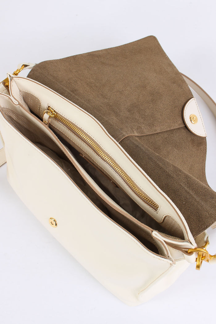 Diva Tracolla Patta Manico Intreccio Talco-5