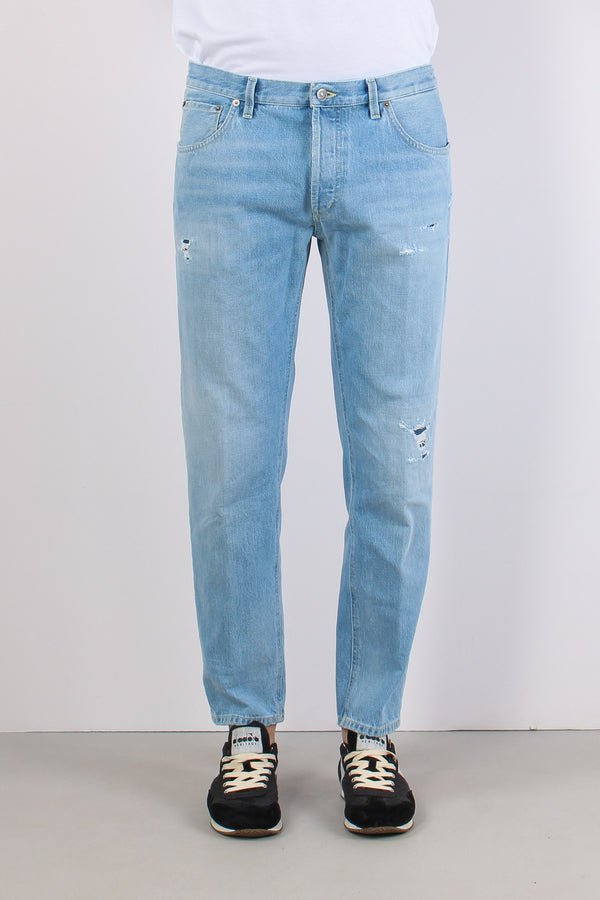 Brighton Denim Rotture Slavato Denim Chiaro-2
