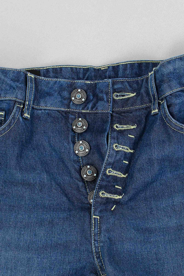 Lyoncell Denim Micro Rotture Denim Scuro-2