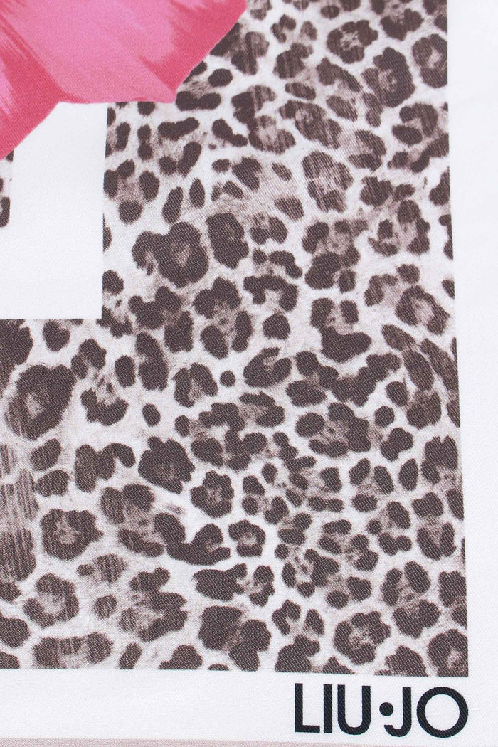 Ecs Foulard Flowers Rosa-5