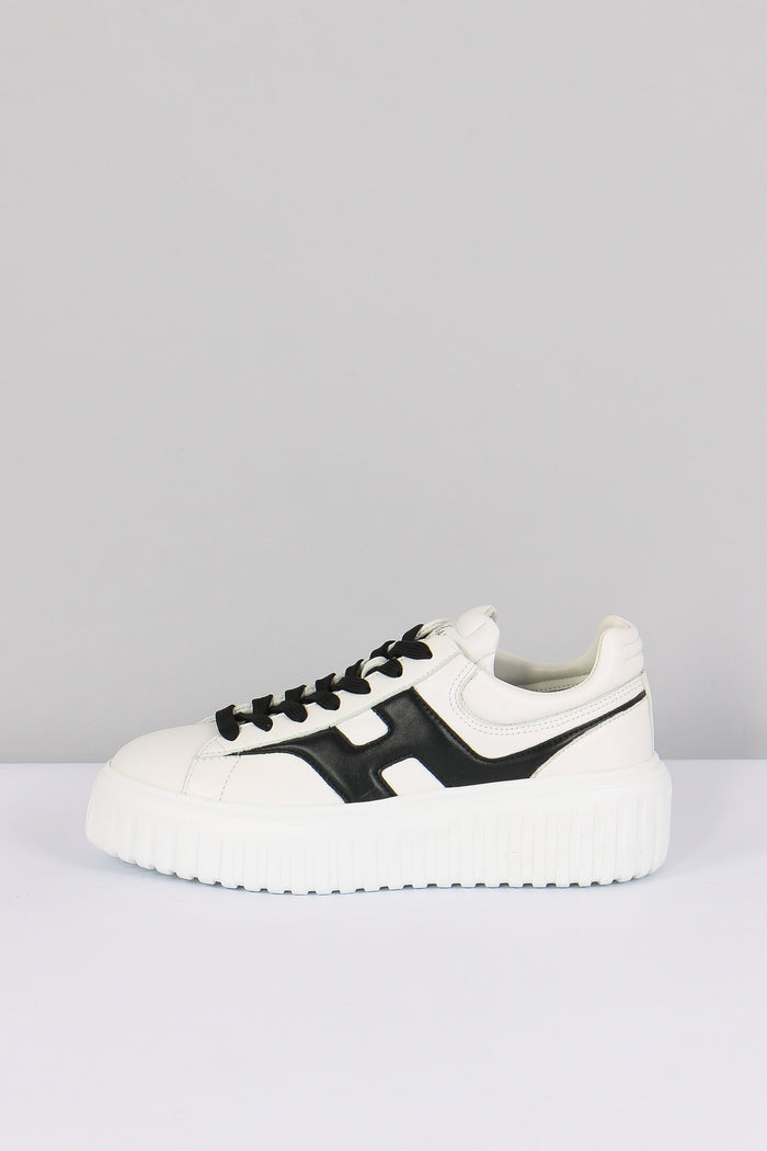 Sneaker H-stripes Nappa Bianco/nero-6
