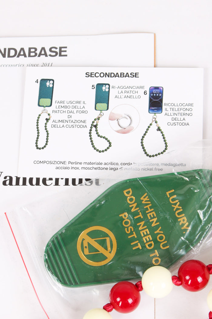 Portacellulare Perle Panna/rosso-7