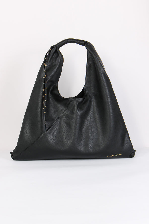 Sacca Morbida Frange Nero