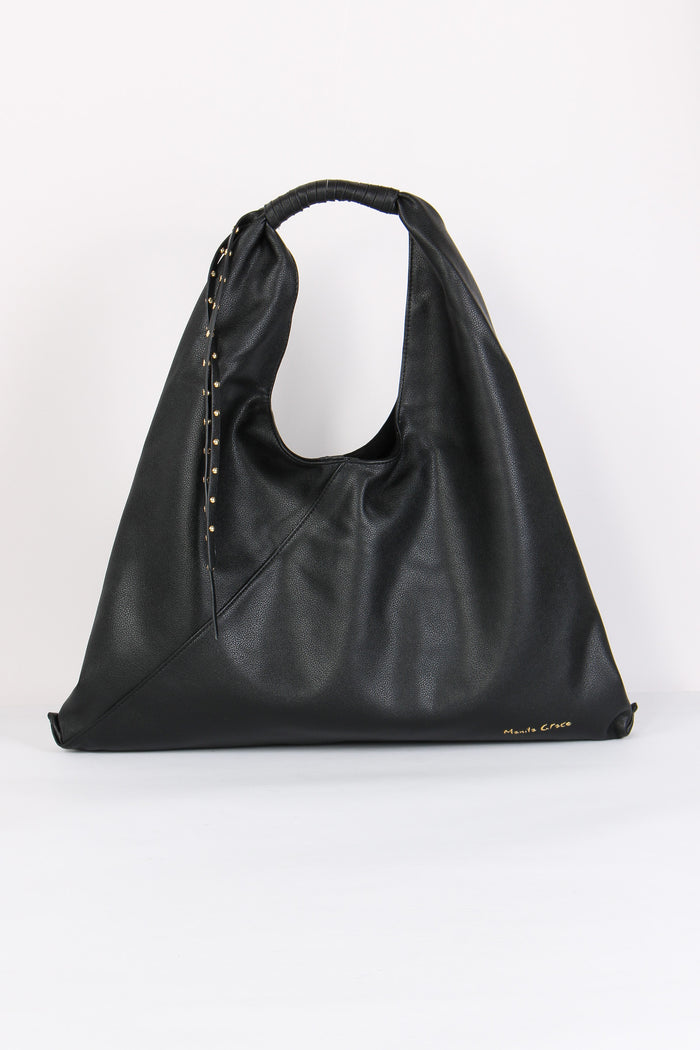 Sacca Morbida Frange Nero