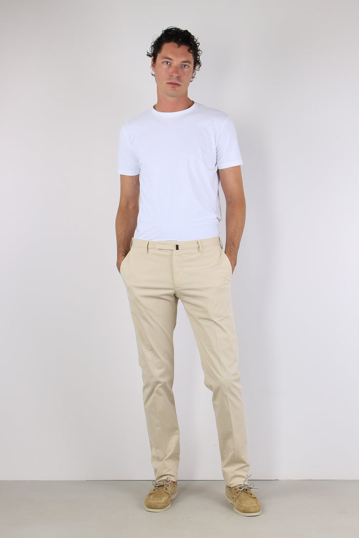 Pantalone Tasca America Tela Royal Avorio-5