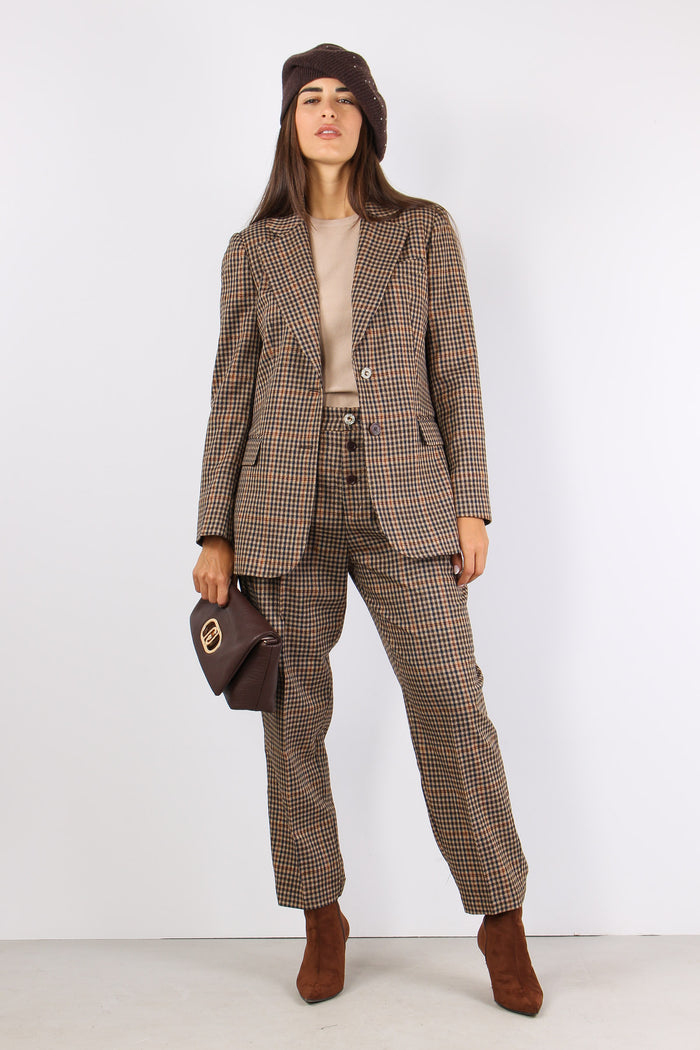 Pantalone Baloon Micro Quadro Cioc/beige/blu-8